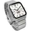 CaSio Men S Analog Moon phaSe Watch Silver Metal Band Mtp M305d 7a2v