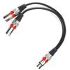 JORINDO JD6070 Кабель XLR гнездо - двойной XLR штекер Y-разветвитель аудио микрофонный кабель 0.3м