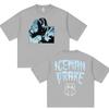 Футболка с мерчем альбома рэпера Дрейка "Iceman" Мужская Летняя Мода Готическая Одежда Y2K Футболка Свободная Оверсайз Хлопковая Футболка