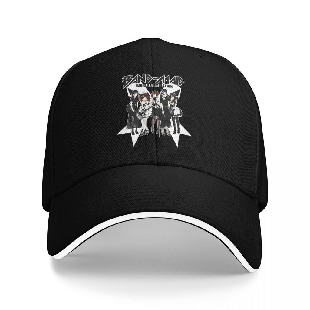 Band Maid Heavy Metal Pop Baseball Caps Snapback Baseball Hats Breathable Casual Casquette Outdoor Unisex