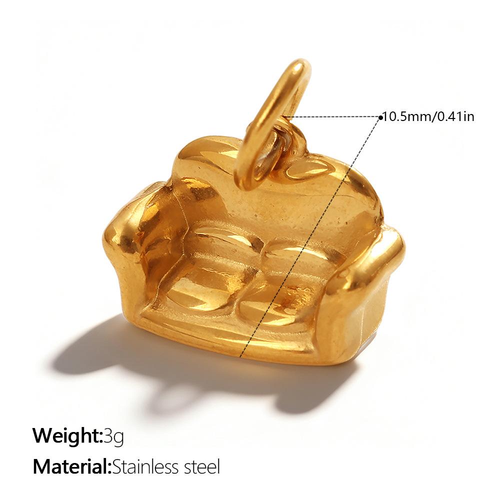 Yori Stainless Steel Retro Coffee Pot Small Charms for Jewelry Making Supplies DIY Necklace Bracelet Making Accessories