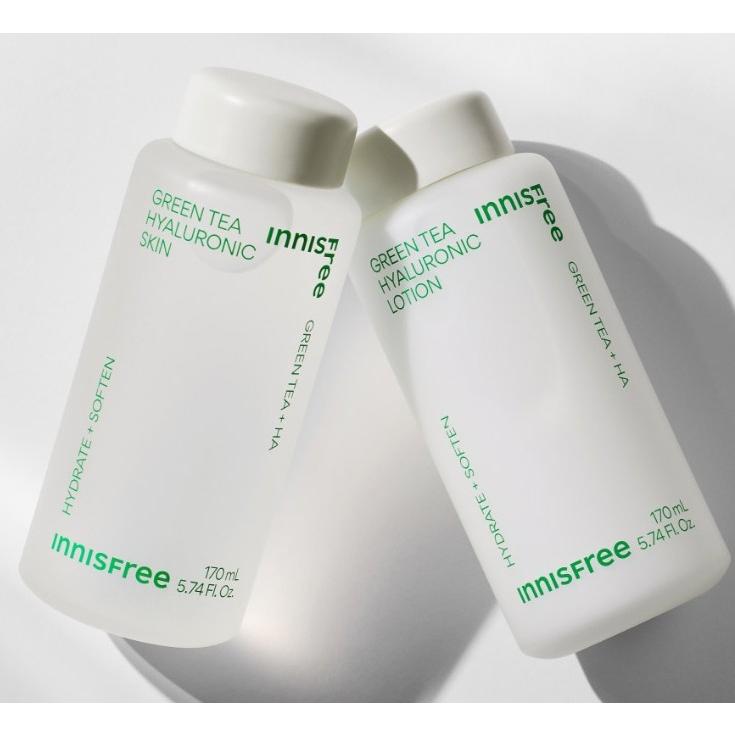 Innisfree Зеленый чай с гиалуроновой кислотой для кожи 170мл