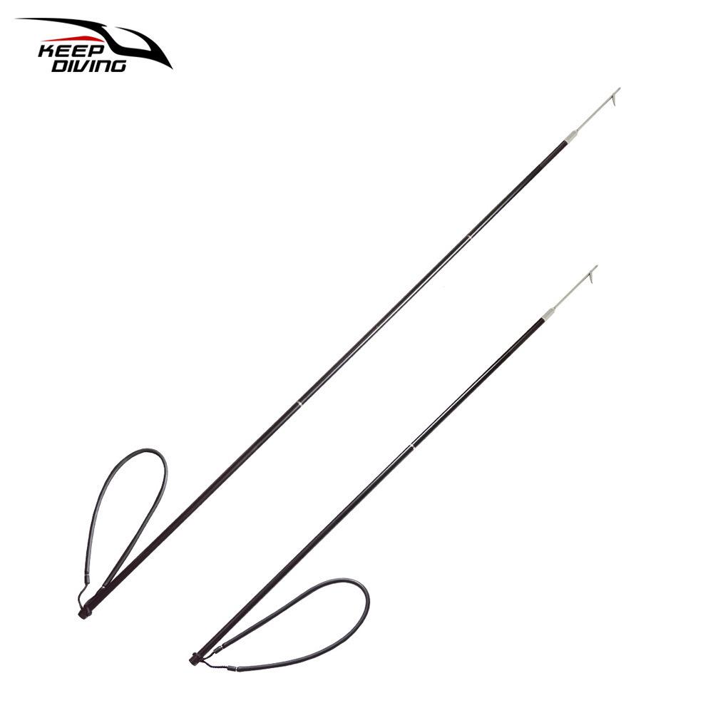 Трехсекционная алюминиевая копье-удочка: Портативное снаряжение для дайвинга, рыбалки и охоты с одинарным шипом для подводного использования