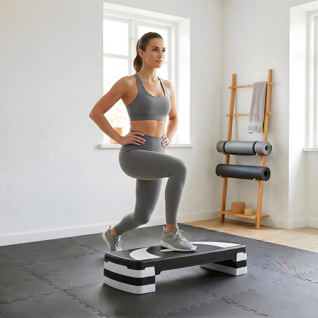 3 Level Aerobic Stepper Step Adjustable Block Board Training Yoga Fitness