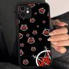 Чехол для телефона S-Slayers Band для IPhone 16 15 14 13 12 11 Pro Max Plus X XS MAX Черный Матовый Чехлы для Телефона