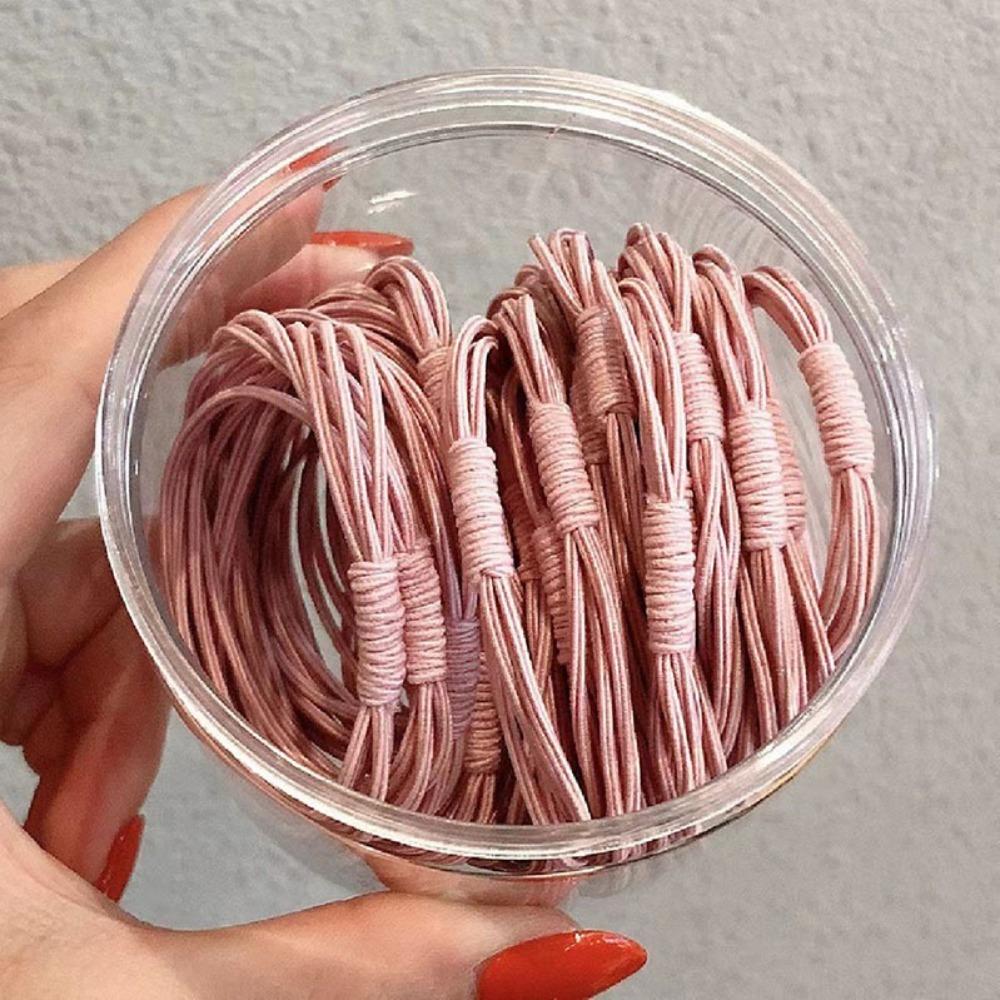 20 шт. Красочные женские резинки для волос, прочные резинки для волос, веревки, скранчи, аксессуары для волос