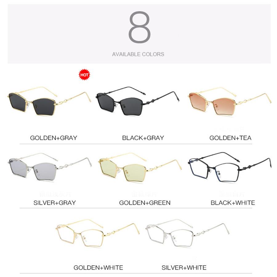 Модные солнцезащитные очки Металлические солнцезащитные очки