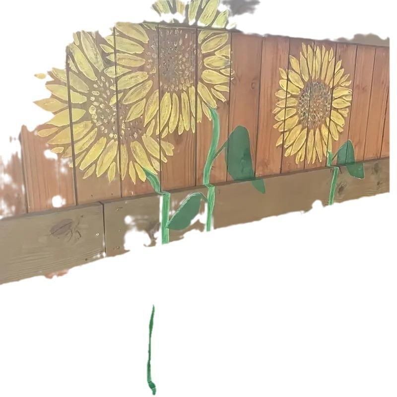 American Countryside Style, Children's Creative Drawing Board, 5 Pieces/set, Sunflower Theme, Flower Painting Template, Washed DIY Graffiti Board
