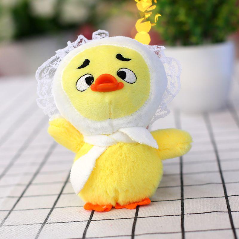 Creative Cartoon Annoyed Duck Plush Toy Pendant - Little Duck Bag Charm