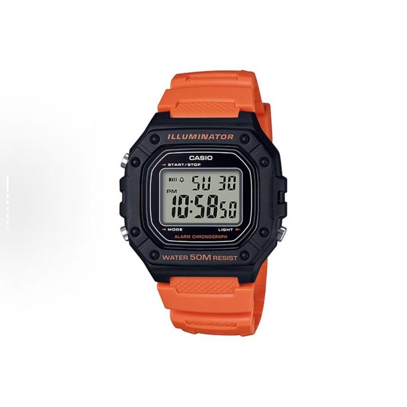 Casio Индивидуальные часы модифицированная серия Blazing Mystery Feitian модифицированное стекло корпус из смолы модные часы водонепроницаемые 50 м W-218H-4B2