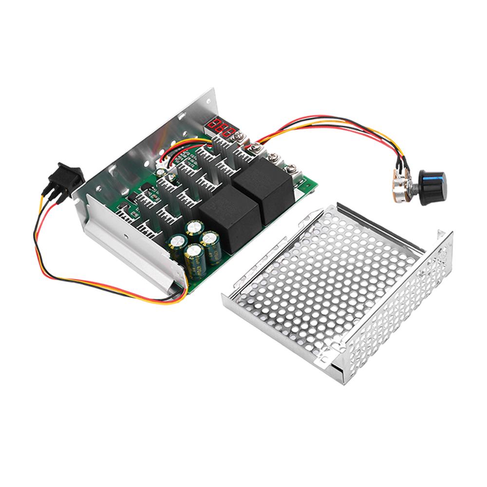 Регулятор скорости двигателя постоянного тока DC 10-55V 12V 24V 36V 48V Модуль привода высокой мощности Контроллер скорости двигателя PWM Регулятор тока 60A