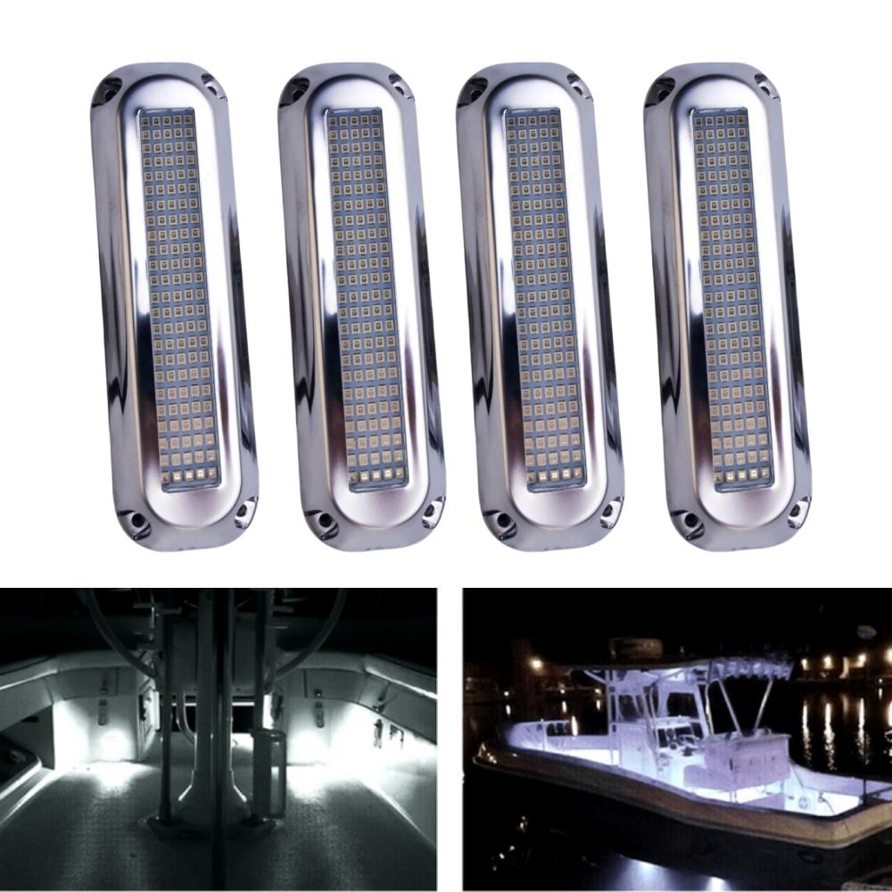 4PCS 120LED Underwater Boat Lights Led Waterproof Submersible LED Navigation Lights Marine Accessories Boats Lighting LED 12v/2v