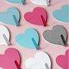 Creative Heart-shaped Hook Girly Heart Pink Love Peach Heart Stainless Steel Hook Soft Girl Room Decoration Hooks Accessories