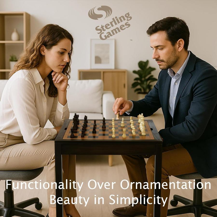 Игры Деревянный Шахматный Стол Шахматы Шашки и Нарды 3 в 1 Комбо Игровой Стол Мебельный Набор для Домашнего Отдыха 25 x 25 Компактный