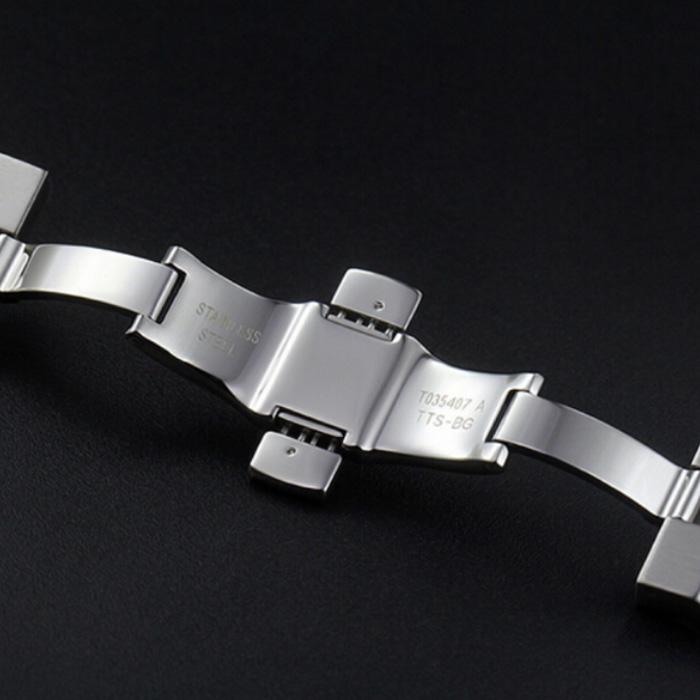 22 мм COUTURIER Series T035428A T035407A T035410A Ремешок для часов Запчасти для часов Мужской твердый браслет из нержавеющей стали ремешок для часов T035