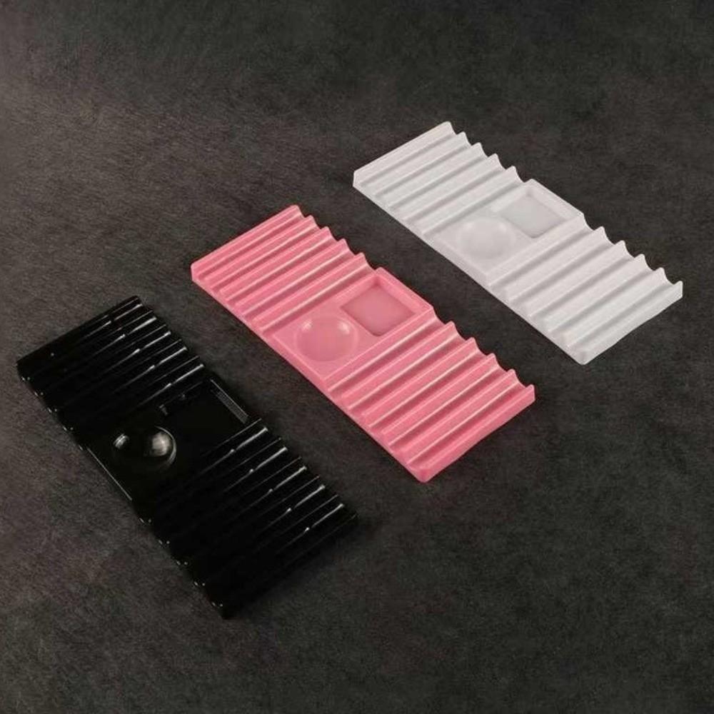 10-Compartment Plastic Pen Stand with Color Palette Nail Art Tools Holder for Nail Art Painting