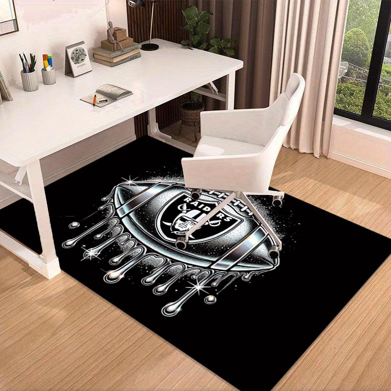 Las Vegas Raiders Area Rug for Office, Chair Rug, Decorative Carpet Livingroom Mat, Large Size Fan gifts Christmas gifts