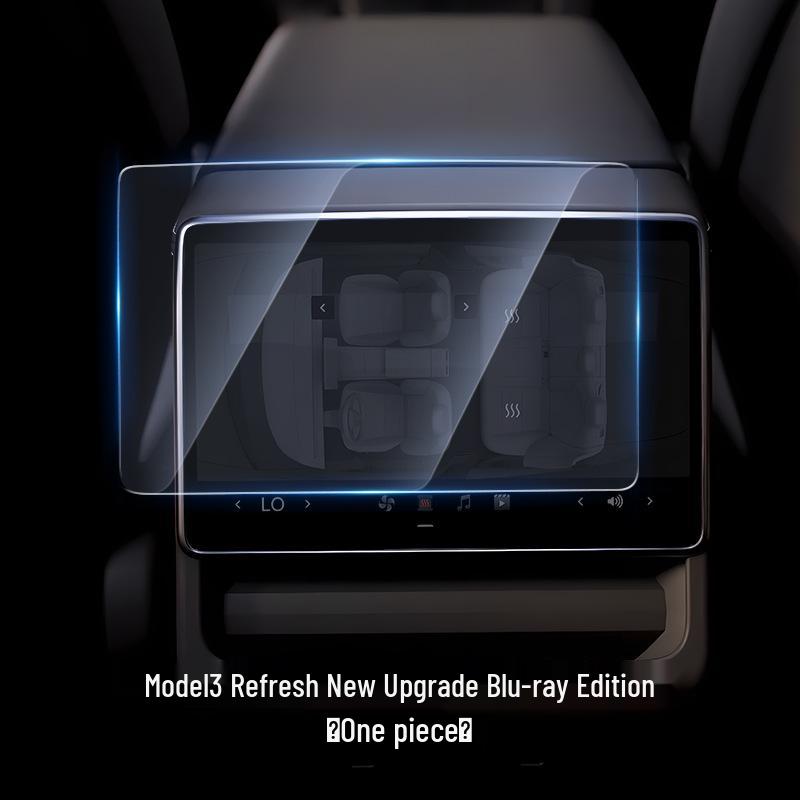 Комплект защиты экрана и консоли для Tesla Model 3/Y Yoke: Закаленное стекло и HD-пленка