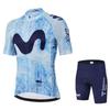 Movistar Pro Team Летний Велосипедный Костюм Майка Мужская Дышащий Комплект Одежды для Горного Велосипеда Велосипед Гора Майка Одежда для Велосипеда