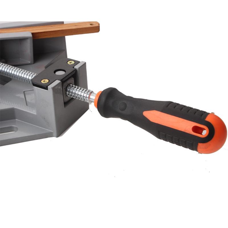 Струбцина для деревообработки из сплава с одной/двумя ручками, под прямым углом 90°