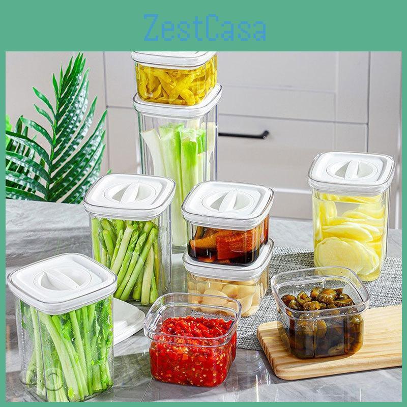 Canskitchen Прозрачные Вращающиеся Герметичные Бытовые Банки Для Зерна И Крупы Пластиковые Контейнеры Для Хранения