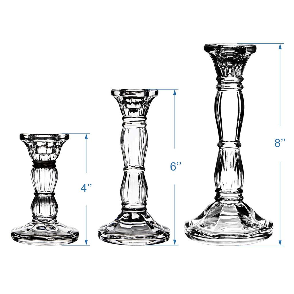 Handmade Transparent Glass Candle Holder Low Base Flower Design for Aromatherapy Romantic Home Decoration