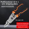 Cable Cutter 10 In 1 Wire Stripper Pliers Automatic Stripping Crimping Pliers  Household