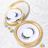 1 Set Magnetic False Eyelashes with Lash Applicator Clip Reusable Natural Wispy Double Sided Magnetic Fake Lashes with Clamp Women Eye Makeup Tools