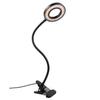 Semlos Clip-on 24 LED Desk Lamp, 3 Color Temperature Settings, 10 Dimmable Settings, 800 Lumens, 8W LED Light, 360° Rotation, Eye-Friendly Reading