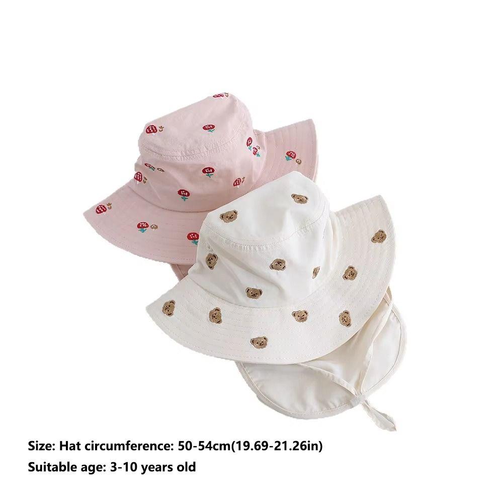 Cartoon Print Children Quick-drying Hat Thin Sunscreen Caps New Children Bucket Hat Children Use