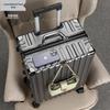 Sturdy Aluminum Frame Travel Suitcase with Silent Wheels, Combination Lock, and Large Capacity for Men, Women, and Students