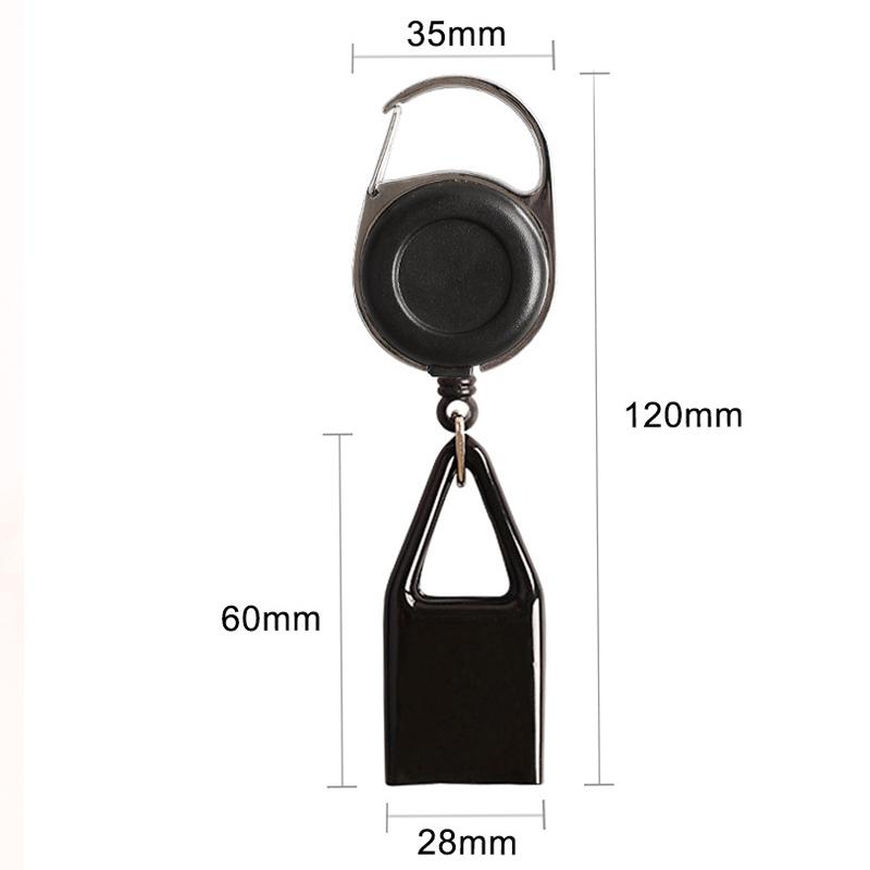 Outdoor Telescopic Buckle Cable Holder Certificate Buckle Anti Loss Device Telescopic Fire Machine Set Circular Easy Pull Buckle