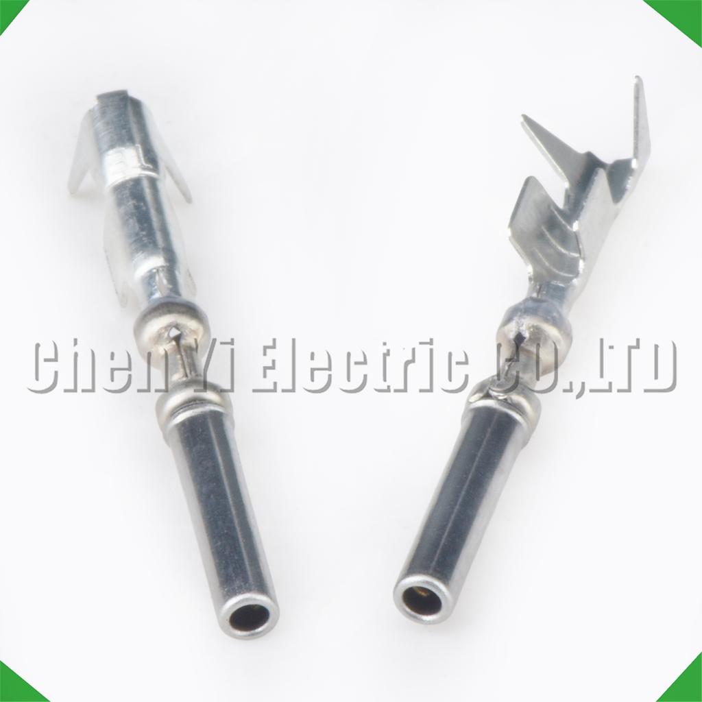 50 Pcs 1.0 mm Male or Female wire Crimp Pins For 3-1447221-3 Sheath Automotive Connectors Wire harness Plug