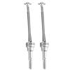 2pcs Front Drive Shaft for WLtoys 1 12 12423 Remote Control Car Accessory (Silver0090S)