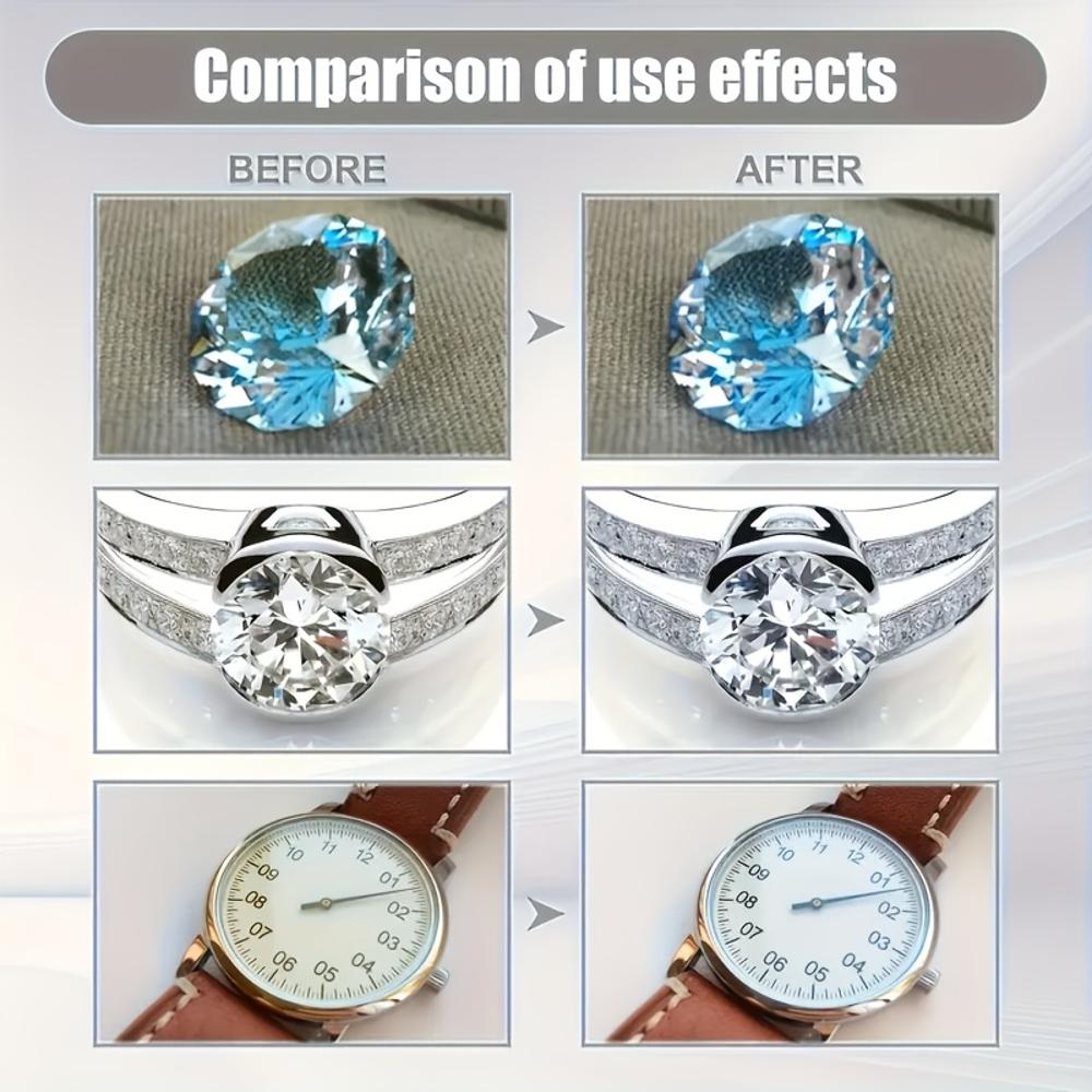 [Профессиональный полирующий спрей] Профессиональный полирующий спрей для ювелирных изделий | Средство для удаления потускнения и окисления, полироль для усиления блеска для серебристого, белого золота