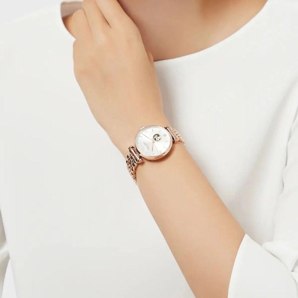 Emporio Armani AR60023 Gianni T-Bar Automatic Ladies Watch