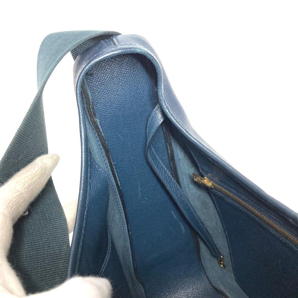 HERMES vintage Sako Bag Tote Bag Shoulder Bag Courchevel Navy/GoldHardware