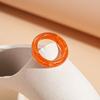 Dopamine Candy Color Finger Buckle Korean Style Geometric Forefinger Ring Solid Resin Ring  Women