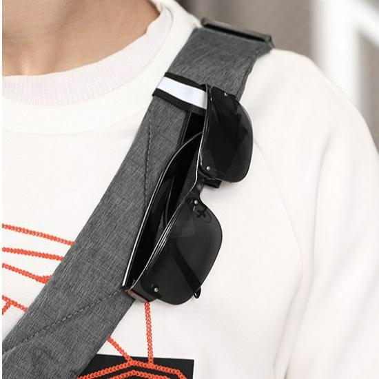 Нейлоновая походная сумка на грудь - легкая, большая вместимость, сумка через плечо под мышкой