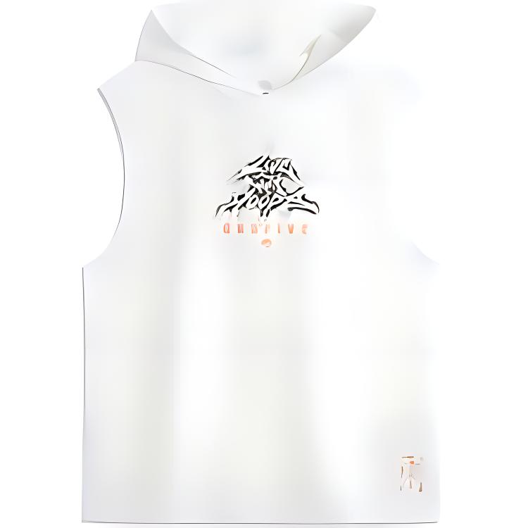 Li Ning Basketball Series Anti-Five Series Sports Loose Casual Simple Solid Color Жилеты мужские Жилеты Off-White AVSU459-1
