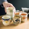 180ml Japanese Retro Ceramic Tea Cups Small Hand Painted Restaurant Wine Cups Household Water Mugs Kitchen Drinkware Coffee Cup