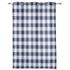 Темно-синие решетчатые идиллические клетчатые шторы для спальни, гостиной, кухни, детской комнаты, оконные шторы, домашний декор