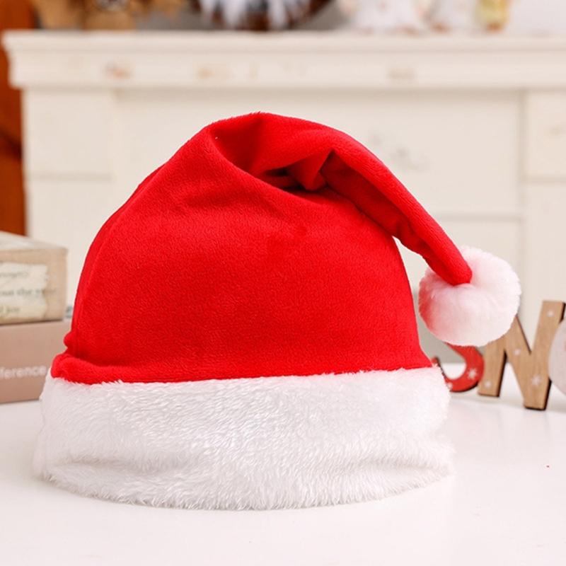 Праздничная Шапка MerryChristmas Плюшевая Шапка для Фестиваля Семейного Сбора Вечеринка Подарок Аксессуары Шапка Праздничная Кепка Декоративная Шапка Санты