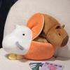 Pelican Capibala Flip Pushie Doll Double Side Capibara Plush Toy Transform Dolls 2-in-1 Kawaii Flip Children Birthday Gift
