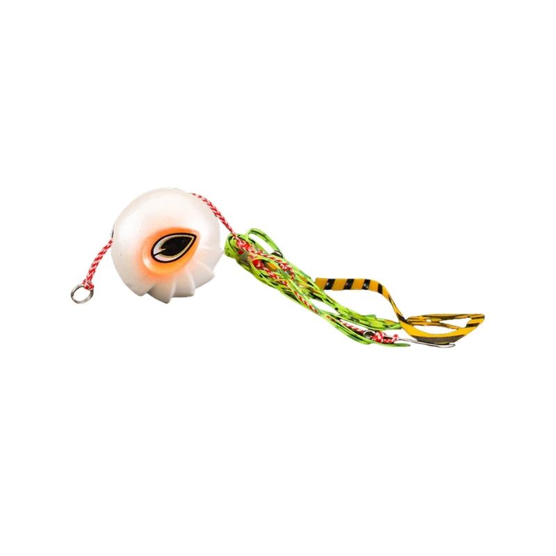 Sliding Kabura Jig for Snapper Fishing Accessories Kabura Jig Head with Hook Artificial Jigging Fishing Lure Baits