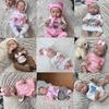 48CM Full Vinyl Body Reborn Doll Hand-Detailed Painted with Visible Veins Reborn Baby Lifelike Sleeping 3D Skin Real Playmates Toy Gift