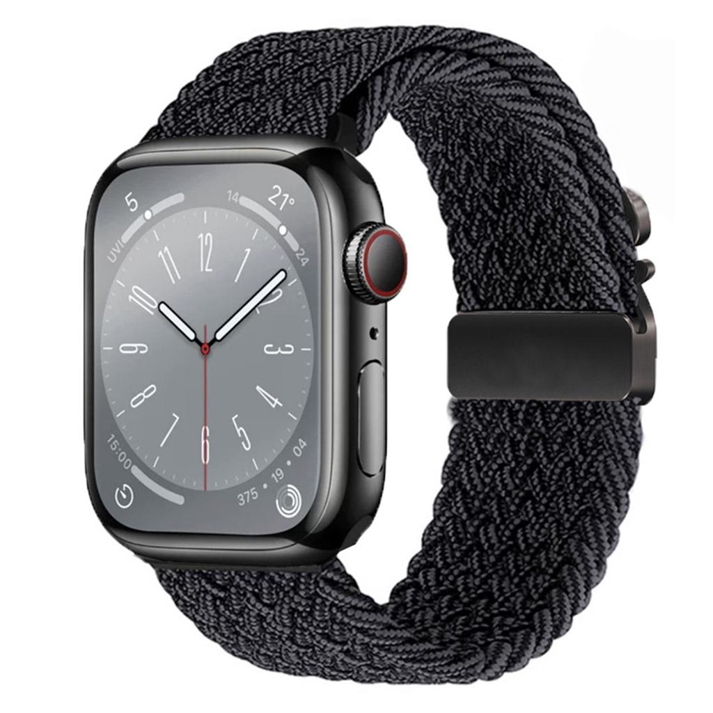 1Pcs Nylon Apple Watch Strap for Apple Watch S10 46mm 42mm Ultra 2 49mm 44 45 41 40 38mm Band for IWatch 10 9 6 5 SE 7 8 4 3 Smart Watch Accessories