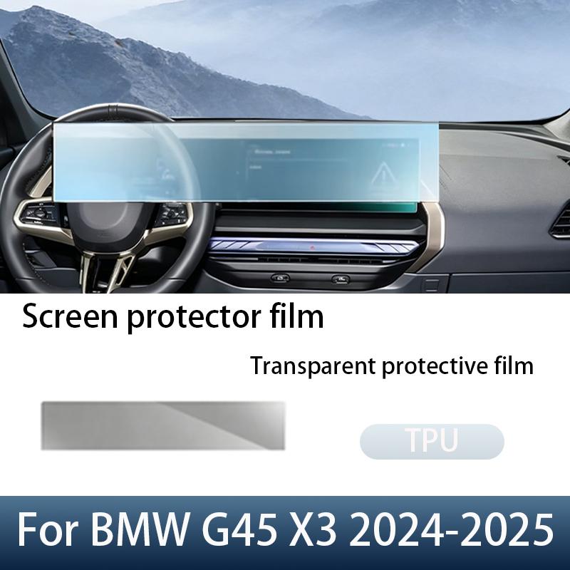 For BMW G45 X3 2024-2025 Matte anti-fingerprint TPU protective film Dashboard GPS Screen LCD liquid crystal Display - Accessorie
