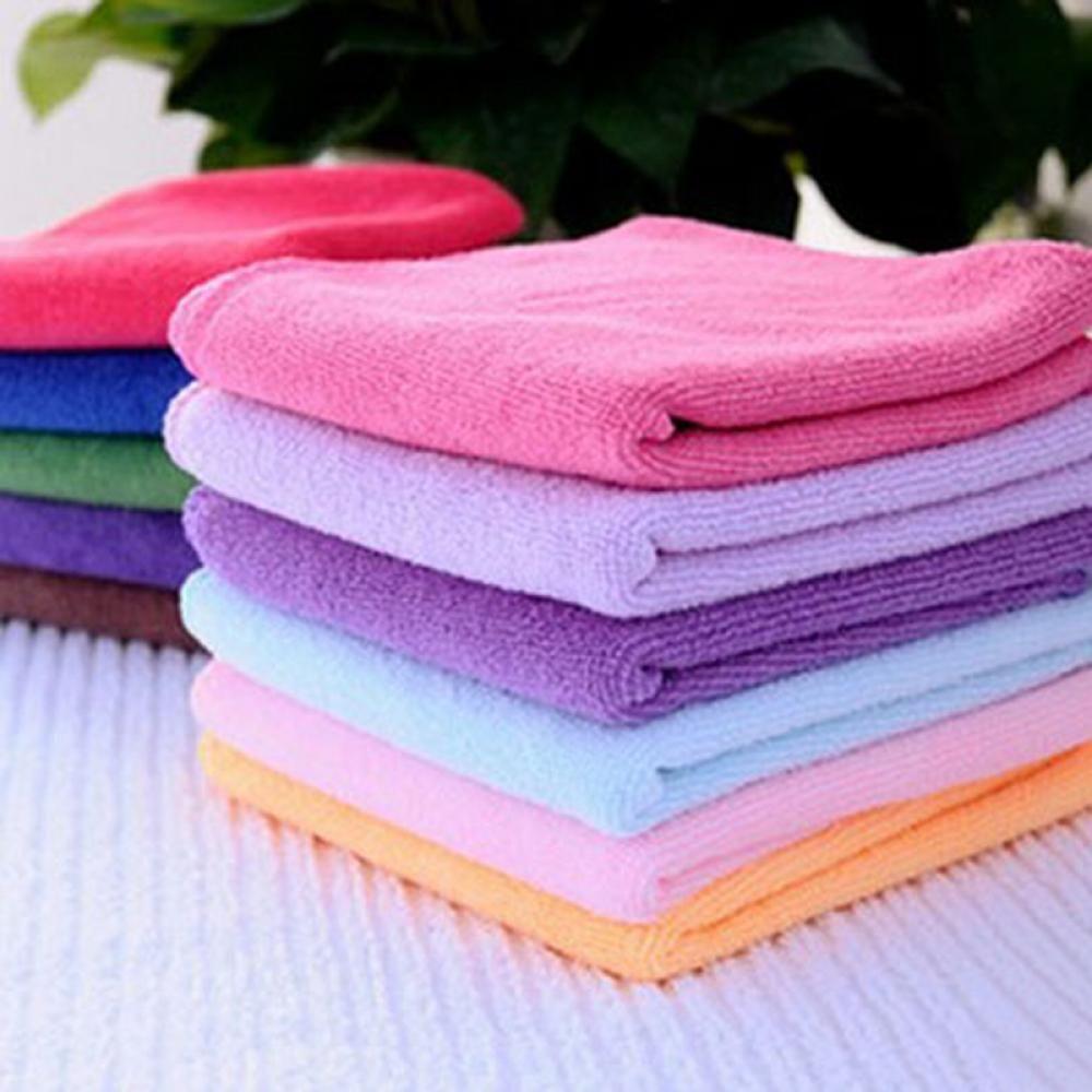 10pcs Square Soft Soothing Wash Cloth Cleaning Towels Face/Hand Towel Towel
