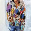 Женская толстовка с капюшоном Cat Cat Series Digital Trend Printed